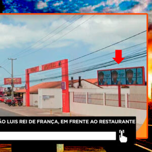 placa de led na avenida sao luis rei de frança, turu