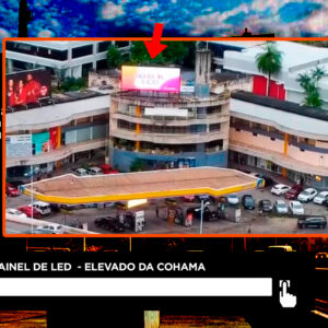 painel de led no elevado da Cohama